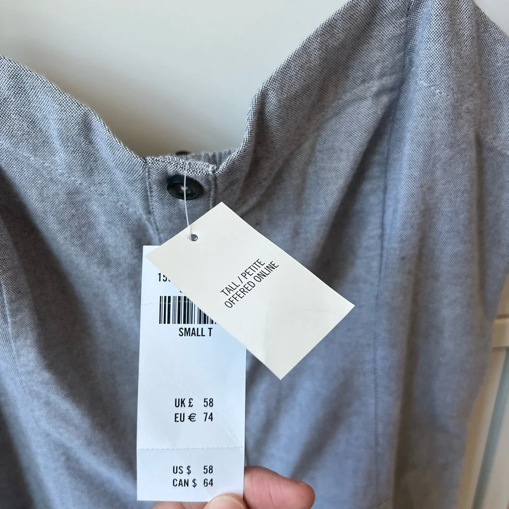 Abercrombie Gray Chambray Button-Down Dress - Picture 7 of 10